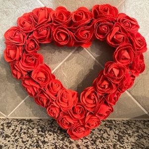 “Eternal Blossom Heart - Handcrafted Floral Wall Decor